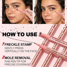 Load image into Gallery viewer, Double Headed Wild Spot Pens Freckle Mole Pens Naturally Show Colors Makeup Cosmetic Freckle Dot Pen Freckle Stamp Pen
