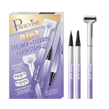 Load image into Gallery viewer, 3 in 1 Lower Eyelash Stamp Set Waterproof Eyebrow Seal Tool Eyeliner Pen Easy To Use Quick Dry 0.01mm Tip Lower Lash Stamp Pen
