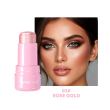 Load image into Gallery viewer, Jelly Highlighter Stick Shimmer Glow Multi-use Highlight Stick Jelly Texture Eyeshadow Stick Face Body Glitter Makeup
