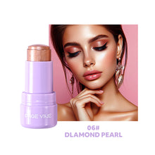 Load image into Gallery viewer, Jelly Highlighter Stick Shimmer Glow Multi-use Highlight Stick Jelly Texture Eyeshadow Stick Face Body Glitter Makeup
