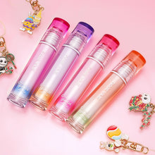 Load image into Gallery viewer, Crystal Lip Oil Hydrating Lip Oil Long-lasting Moisturizing Shimmering Mirror Liquid Water Lip Glaze with Cute Charm Keychain
