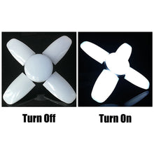 Load image into Gallery viewer, E27 Foldable Fan Bulb LED Fan Light Bright Garage Ceiling Lamp For Home Warehouse Basement Lighting
