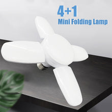 Load image into Gallery viewer, E27 Foldable Fan Bulb LED Fan Light Bright Garage Ceiling Lamp For Home Warehouse Basement Lighting
