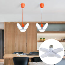 Load image into Gallery viewer, E27 Foldable Fan Bulb LED Fan Light Bright Garage Ceiling Lamp For Home Warehouse Basement Lighting
