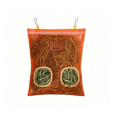 Load image into Gallery viewer, New Hanging Pouch Transparent Hay Feeder Bag Suitable for Rabbit or Guinea Pig Small Pet Daily Feeding Supplies
