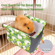 Load image into Gallery viewer, Pet Bed Double Layer Ice Silk Hammock Soft Comfort Hideout Nest for Guinea Pig Small Pet Rest Supplies
