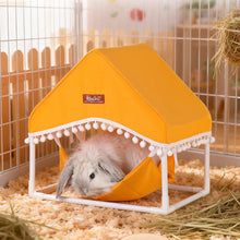 Load image into Gallery viewer, Summer Guinea Pig Hammock Pet Tent With PVC Pipe Support Breathable Rest Nest House For Small Pets
