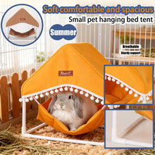 Load image into Gallery viewer, Summer Guinea Pig Hammock Pet Tent With PVC Pipe Support Breathable Rest Nest House For Small Pets
