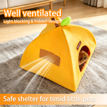 Load image into Gallery viewer, Summer Breathable Bottomless Hideout Pet Tent Comfort Rest Shelter for Rabbit Guinea Pig and Other Small Pets
