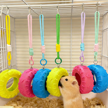 Load image into Gallery viewer, Durable Solid Hamster Pet Climbing Toy Sweet Donut Shape Bite Resistant Chewing Entertainment Toy Small Pets
