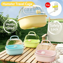 Load image into Gallery viewer, Acrylic Transparent Large Space Hamster Cage Portable Outdoor Travel Habitat Box For Small Rodent Pets
