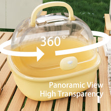 Load image into Gallery viewer, Acrylic Transparent Large Space Hamster Cage Portable Outdoor Travel Habitat Box For Small Rodent Pets
