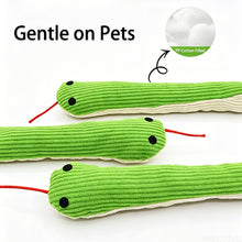 Load image into Gallery viewer, Vivid Snake Shaped Dog Chew Toy Soundable Interactive Molar Plush Toy Relieve Boredom Pet Entertainment Supplies
