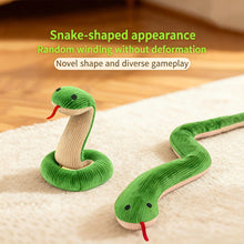 Load image into Gallery viewer, Vivid Snake Shaped Dog Chew Toy Soundable Interactive Molar Plush Toy Relieve Boredom Pet Entertainment Supplies
