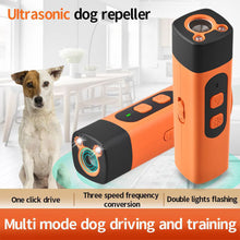 Load image into Gallery viewer, Dual-core Ultrasonic Rechargeable Anti Barking Device Pet Training Control Device With LED Light Stop Barking
