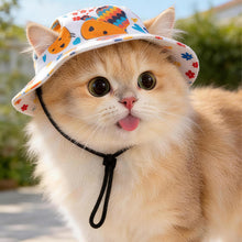 Load image into Gallery viewer, Hat Adjustable Ear Exposed Pet Sun Hat Breathable UV Protection Sun Hat For Dogs Cats Outdoor Travel Use
