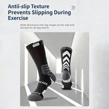Load image into Gallery viewer, Mesh Breathable Compression Sports Socks Thick Sweat Absorbing Socks For Running Basketball Cycling Hiking
