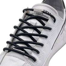 Load image into Gallery viewer, 1Pair Round Elastic Buckle Shoelaces Metal Buckle Quick Wear Lazy Shoelaces For Sneakers Canvas Shoes

