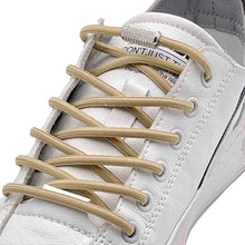 Load image into Gallery viewer, 1Pair Round Elastic Buckle Shoelaces Metal Buckle Quick Wear Lazy Shoelaces For Sneakers Canvas Shoes
