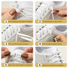 Load image into Gallery viewer, NICE Round Elastic No Tie Buckle Shoelaces Quick Wear Lazy Laces For Kids Adults Sneakers Canvas Shoes
