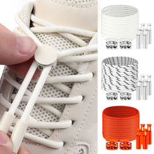 Load image into Gallery viewer, Metal Buckle Lazy No Tie Buckle Shoelaces Comfortable Tieless Shoelaces For Kids Adults Casual Daily Sneakers
