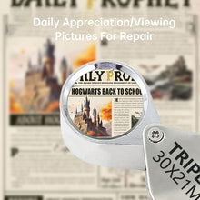 Load image into Gallery viewer, 10-30X Foldable Metal Magnifying Glass Portable Pocket Loupe Multi-purpose Jewelry Antique Reading Magnifier
