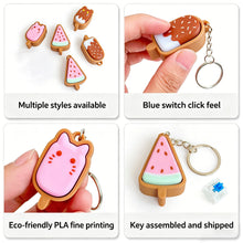 Load image into Gallery viewer, Relief Toy 3D Printed Chocolate Ice Cream Shape Fidget Click Toy Portable Stress Relief Toy Keychain Pendant
