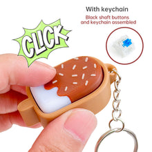 Load image into Gallery viewer, Relief Toy 3D Printed Chocolate Ice Cream Shape Fidget Click Toy Portable Stress Relief Toy Keychain Pendant
