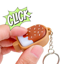 Load image into Gallery viewer, Relief Toy 3D Printed Chocolate Ice Cream Shape Fidget Click Toy Portable Stress Relief Toy Keychain Pendant
