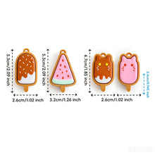Load image into Gallery viewer, Relief Toy 3D Printed Chocolate Ice Cream Shape Fidget Click Toy Portable Stress Relief Toy Keychain Pendant
