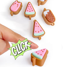 Load image into Gallery viewer, Relief Toy 3D Printed Chocolate Ice Cream Shape Fidget Click Toy Portable Stress Relief Toy Keychain Pendant

