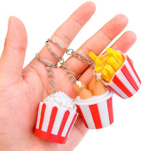 Load image into Gallery viewer, 3D Printed Stress Relief Toy Creative Fast Food Click Toy Fried Chicken Fries Popcorn Portable Keychain Pendant

