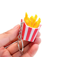 Load image into Gallery viewer, 3D Printed Stress Relief Toy Creative Fast Food Click Toy Fried Chicken Fries Popcorn Portable Keychain Pendant

