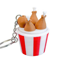 Load image into Gallery viewer, 3D Printed Stress Relief Toy Creative Fast Food Click Toy Fried Chicken Fries Popcorn Portable Keychain Pendant
