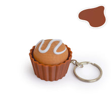 Load image into Gallery viewer, 3D Printed Cute Dessert Clicker Stress Relief Toy Heart Mousse Chocolate Button Keychain Pendant Relief Toy
