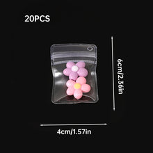 Load image into Gallery viewer, PVC Offset Hole Transparent Storage Bag Anti Oxidation Jewelry Sealed Bag Keychain Packaging Hole Design Pouch
