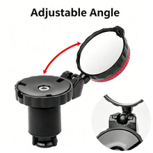 Load image into Gallery viewer, Adjustable Cycling Handlebar Convex Mirror HD Rotate Bike Handlebar Plug For MTB Road Bike Accessories Rear View Mirror
