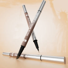 Load image into Gallery viewer, Dual Ended Eyebrow Pencil Square Angled Brush Multifunctional 3D Brow Dye Cream Anti-smudge Waterproof Eyebrow Tint Pen
