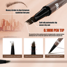 Load image into Gallery viewer, Dual Ended Eyebrow Pencil Square Angled Brush Multifunctional 3D Brow Dye Cream Anti-smudge Waterproof Eyebrow Tint Pen
