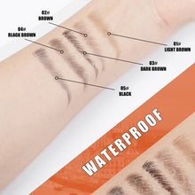 Load image into Gallery viewer, Dual Ended Eyebrow Pencil Square Angled Brush Multifunctional 3D Brow Dye Cream Anti-smudge Waterproof Eyebrow Tint Pen
