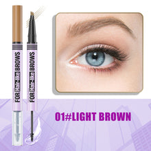 Load image into Gallery viewer, 2 in 1 Waterproof Eyebrow Pencil Liquid Gel Pen Long Lasting Cream Makeup Kit Four Claw Double End Natural Brow Style Glue

