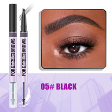 Load image into Gallery viewer, 2 in 1 Waterproof Eyebrow Pencil Liquid Gel Pen Long Lasting Cream Makeup Kit Four Claw Double End Natural Brow Style Glue
