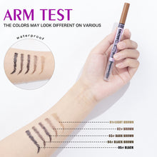 Load image into Gallery viewer, 2 in 1 Waterproof Eyebrow Pencil Liquid Gel Pen Long Lasting Cream Makeup Kit Four Claw Double End Natural Brow Style Glue
