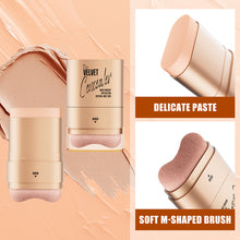 Load image into Gallery viewer, 2-in-1 Concealer Foundation Stick Covers Dark Circles Waterproof Sweat-Resistant Facial Makeup Cosmetic Eraser Concealer Stick

