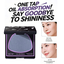Load image into Gallery viewer, 150Pcs Facial Oil-Blotting Paper with Mirror &amp; Puff for Makeup Setting Portable Oil-Control Oil-absorbing Wood Pulp Paper
