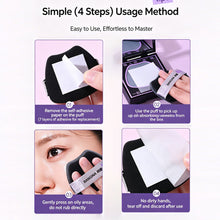 Load image into Gallery viewer, 150Pcs Facial Oil-Blotting Paper with Mirror &amp; Puff for Makeup Setting Portable Oil-Control Oil-absorbing Wood Pulp Paper
