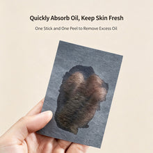 Load image into Gallery viewer, 100Pcs Facial Oil-Blotting Paper with Mirror &amp; Puff for Makeup Setting Portable Oil-Control Oil-absorbing Wood Pulp Paper
