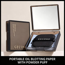 Load image into Gallery viewer, 100Pcs Facial Oil-Blotting Paper with Mirror Removes Shine Without Destroying Makeup Portable Face Oil Control Tool
