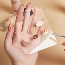 Load image into Gallery viewer, Acrylic Foundation Mixing Palette Makeup Color Mixing Tray for Liquid Foundation Lipstick Concealer Nail Art Polish Blending Board Easy-Clean Cosmetic Palette

