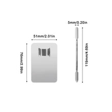 Load image into Gallery viewer, Stainless Steel Makeup Mixing Palette Foundation Spatula Makeup MixingTray Nail Art Palet Beauty Tools
